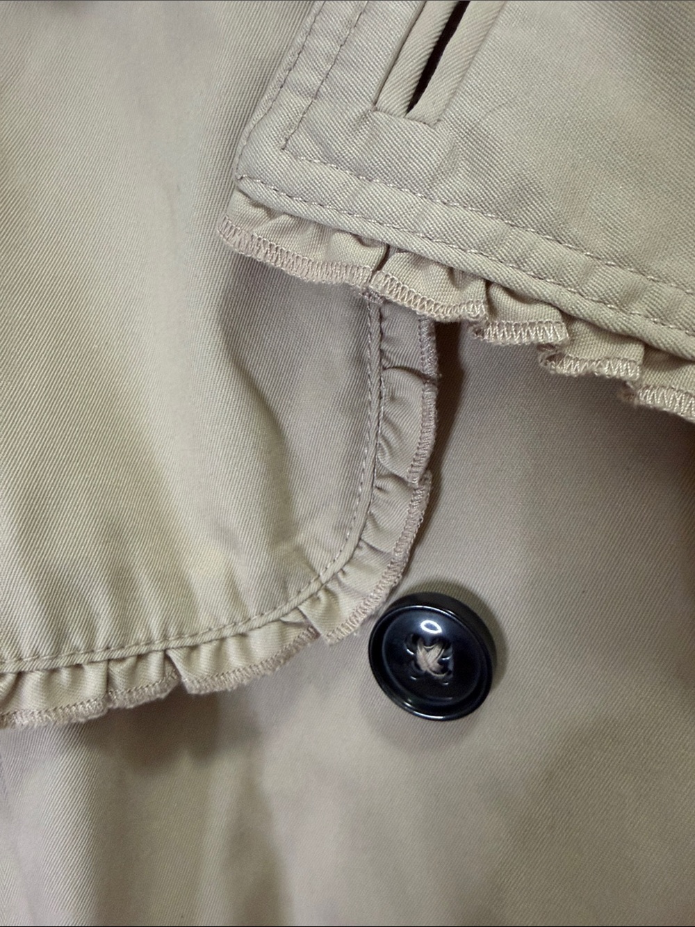 H&M Light Beige Double-Breasted Trench with Belt - Picture 3 of 16